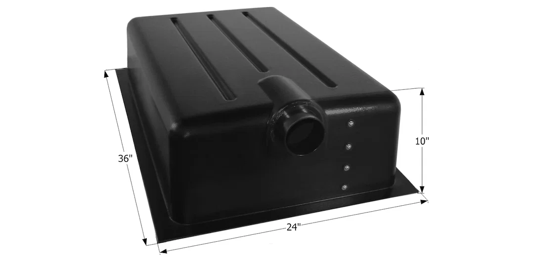 12376 – ICON Waste Holding Tank, Can Be Used For Black Or Gray Water 22 Gallon Capacity 36 Inch Length x 24 Inch Widt...